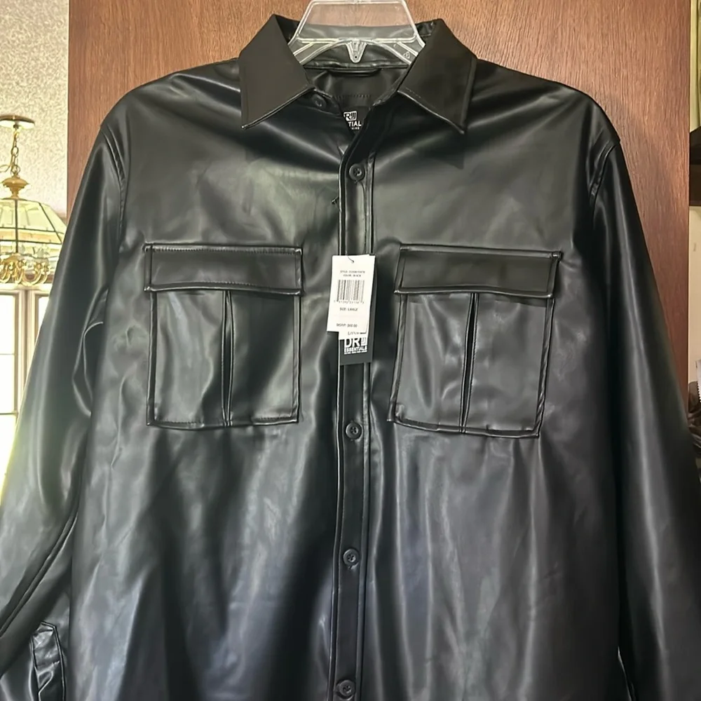 NWT D.R. ESSENTIALS Faux leather jacket - Picture 1 of 11
